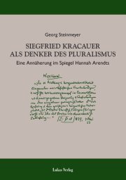 Couverture : Siegfried Kracauer als Denker des Pluralismus
