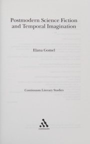 Couverture : Postmodern science fiction and temporal imagination