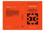Couverture : Spectral theory of automorphic functions and its applications