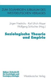Couverture : Soziologische Theorie und Empirie (German Edition)