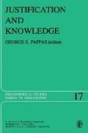 Couverture : Justification and knowledge