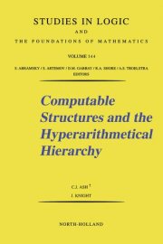 Couverture : Computable structures and the hyperarithmetical hierarchy
