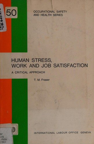 Couverture : Human stress, work, and job satisfaction