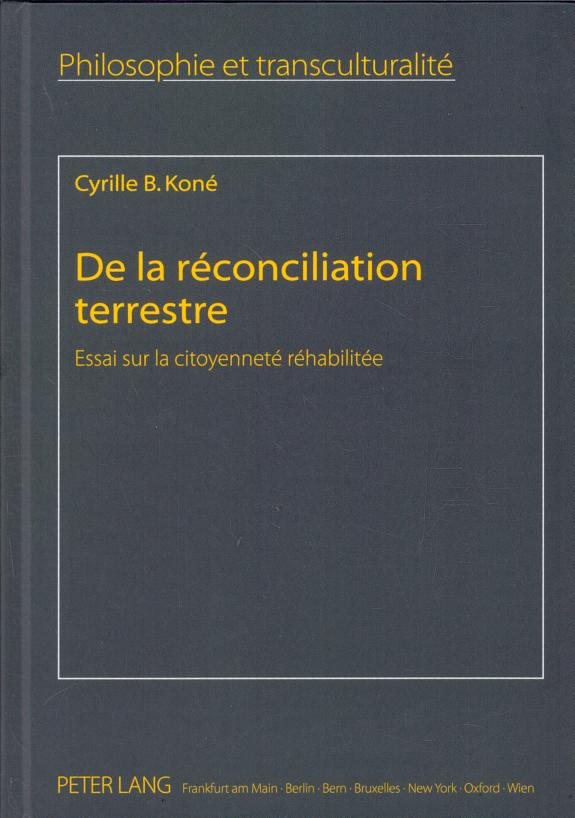Couverture : De la Réconciliation Terrestre