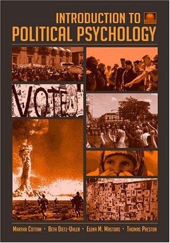 Couverture : Introduction to Political Psychology