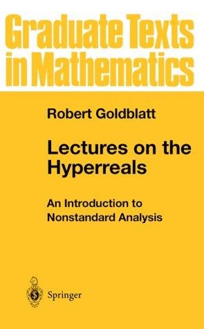 Couverture : Lectures on the Hyperreals