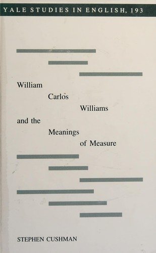 Couverture : William Carlos Williams and the meanings of measure