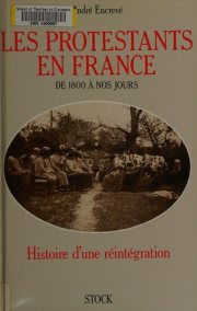 Couverture : Les protestants en France de 1800 à nos jours
