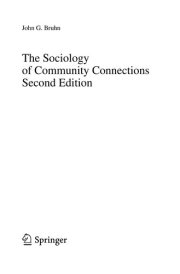Couverture : The Sociology of Community Connections