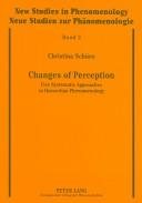Couverture : Changes of Perception