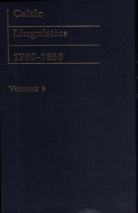 Couverture : Celtic researches