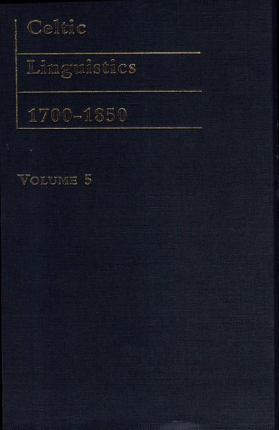Couverture : Celtic researches