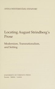 Couverture : Locating August Strindberg's prose