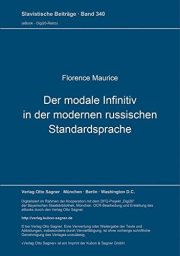 Couverture : Der modale Infinitiv in der modernen russischen Standardsprache