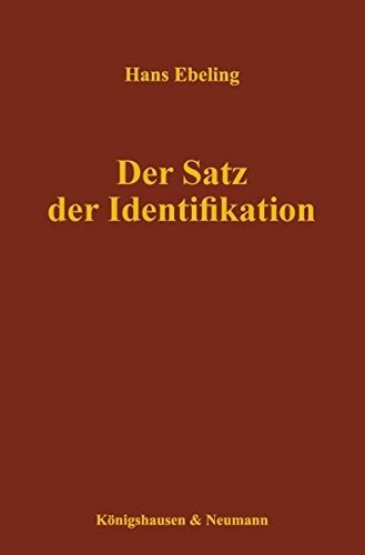 Couverture : Der Satz der Identifikation