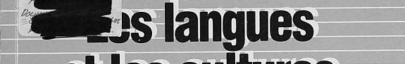 Couverture : Les langues et les cultures minoritaires en France