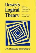 Couverture : Dewey's logical theory