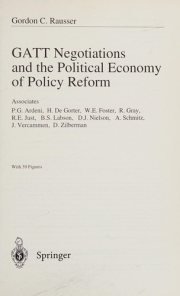 Couverture : GATT negotiations and the political economy of policy reform