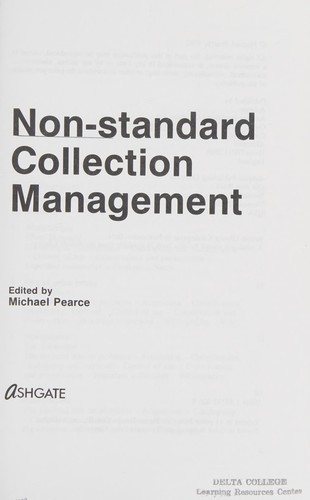 Couverture : Non-standard collection management