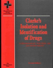 Couverture : Clarke's Isolation and Identification of Drugs