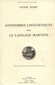 Couverture : Antinomies Linguistiques - Le Langage Martien