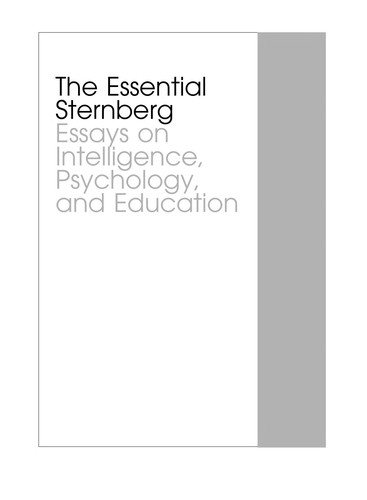 Couverture : The essential Sternberg