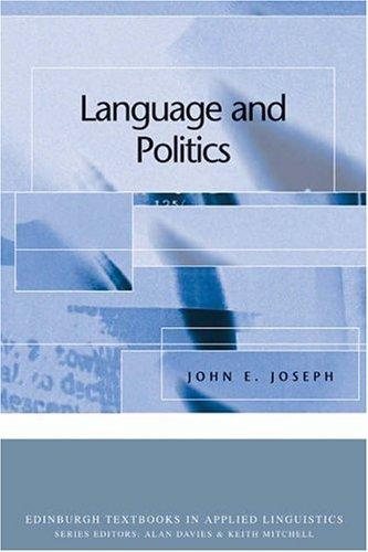 Couverture : Language and Politics (24 Frames)
