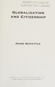 Couverture : Globalization and Citizenship