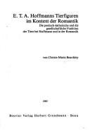 Couverture : E. T. A. Hoffmanns Tierfiguren im Kontext der Romantik