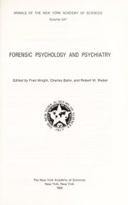 Couverture : Forensic psychology and psychiatry