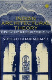 Couverture : Indian architectural theory