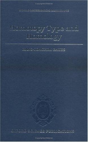 Couverture : Homotopy type and homology