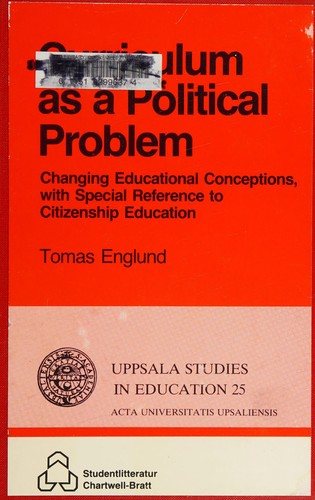Couverture : Curriculum as a Political Problem