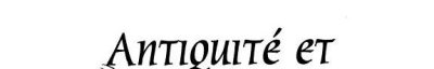 Couverture : Antiquité et nouveaux mondes