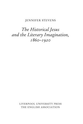 Couverture : The historical Jesus and the literary imagination, 1860-1920