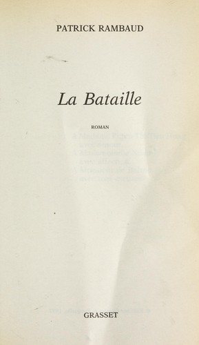 Couverture : La bataille