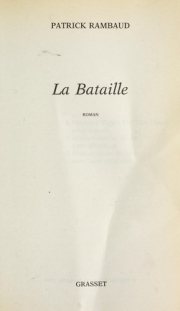Couverture : La bataille