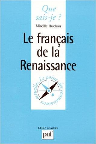 Couverture : Le français de la Renaissance