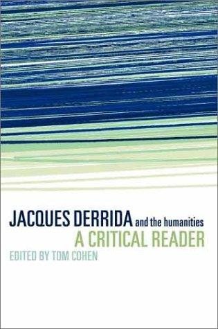 Couverture : Jacques Derrida and the humanities