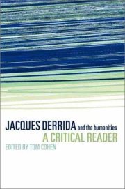 Couverture : Jacques Derrida and the humanities