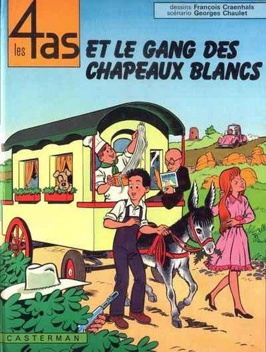 Couverture : Les 4 as et le gang des chapeaux blancs (Les 4 as, #15)