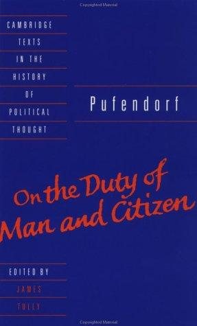 Couverture : On the duty of man and citizen according to natural law