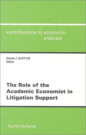 Couverture : The role of the academic economist in litigation support