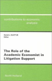 Couverture : The role of the academic economist in litigation support