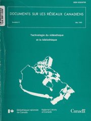 Couverture : Optical disk technology and the library.