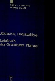 Couverture : Alkinoos, Didaskalikos