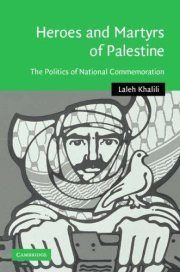 Couverture : HEROES AND MARTYRS OF PALESTINE: THE POLITICS OF NATIONAL COMMEMORATION.