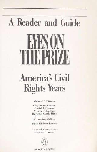 Couverture : Eyes on the prize