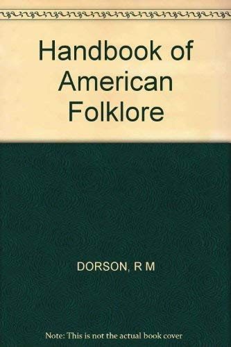 Couverture : Handbook of American folklore