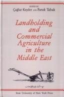 Couverture : Landholding and commercial agriculture in the Middle East